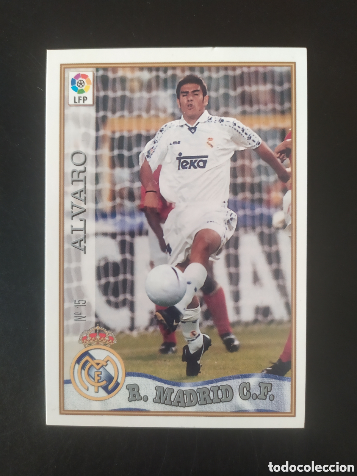 Cromos de f&uacute;tbol: Mundicromo fichas Liga 1997 1998 97 98 Alvaro n&deg; 15 Real Madrid