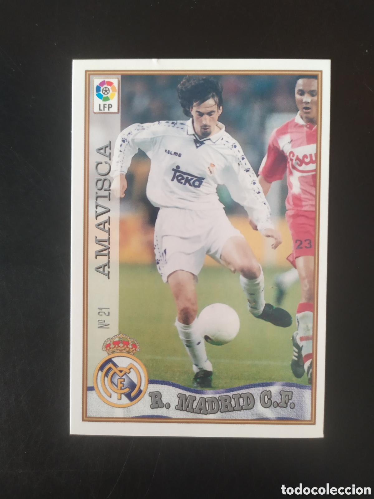 Cromos de f&uacute;tbol: Mundicromo fichas Liga 1997 1998 97 98 Amavisca n&deg; 21 Real Madrid