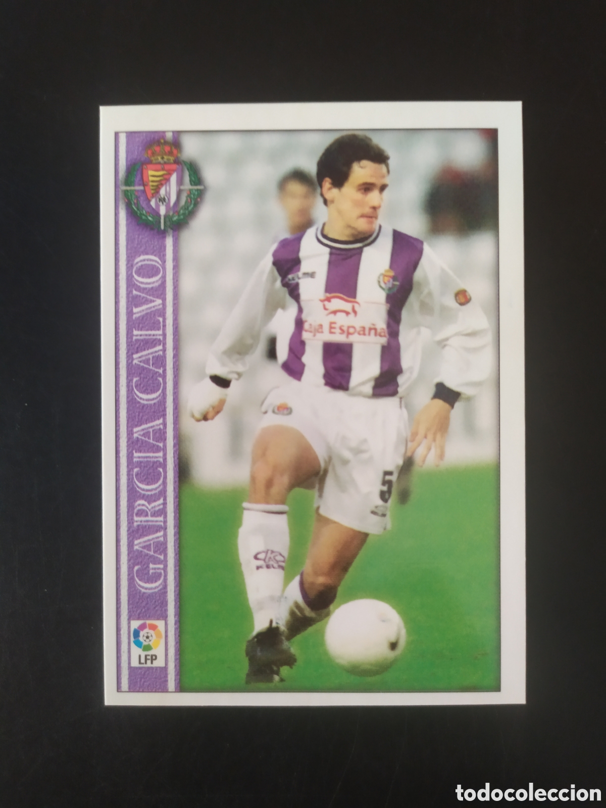 Figurine di Calcio: Mundicromo fichas liga 2000 2001 00 01 Garc&iacute;a Calvo n&deg; 155 Valladolid