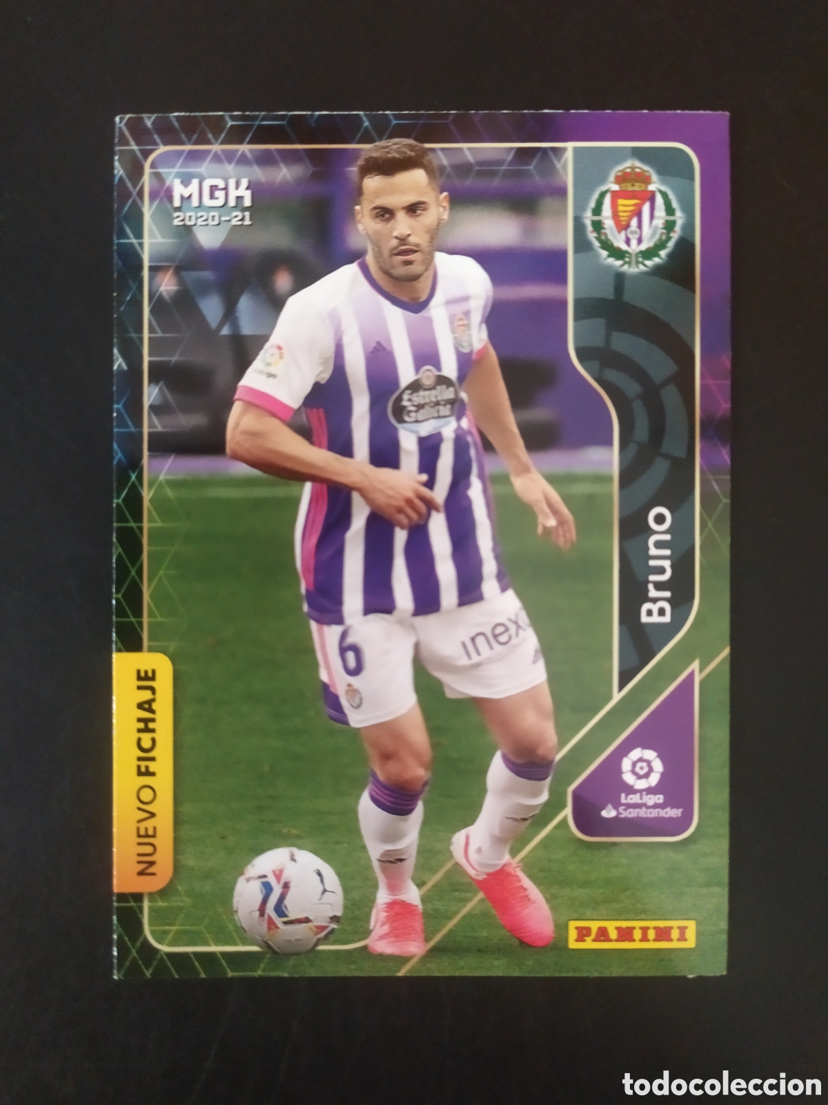 Cromos de f&uacute;tbol: Megacracks 2020 2021 20 21 panini Bruno fichaje n&deg; 454 Valladolid