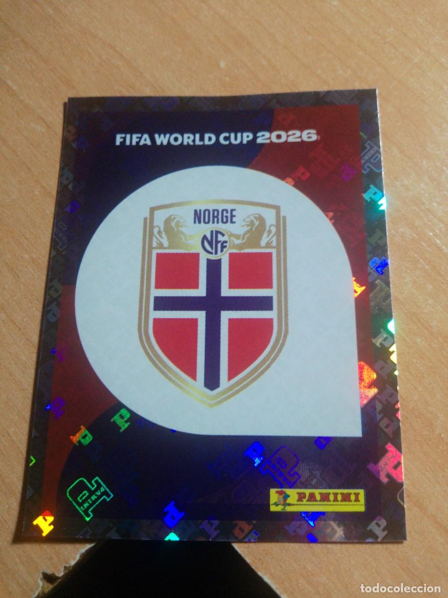 Cromos de f&uacute;tbol: NOR 1 ESCUDO DE NORUEGA MUNDIAL FIFA WORLD CUP 2026 26 PANINI STICKERS NUEVO