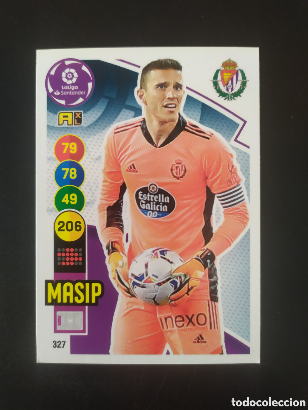 Cromos de f&uacute;tbol: Adrenalyn 2020 2021 20 21 panini Masip n&deg; 327 Valladolid