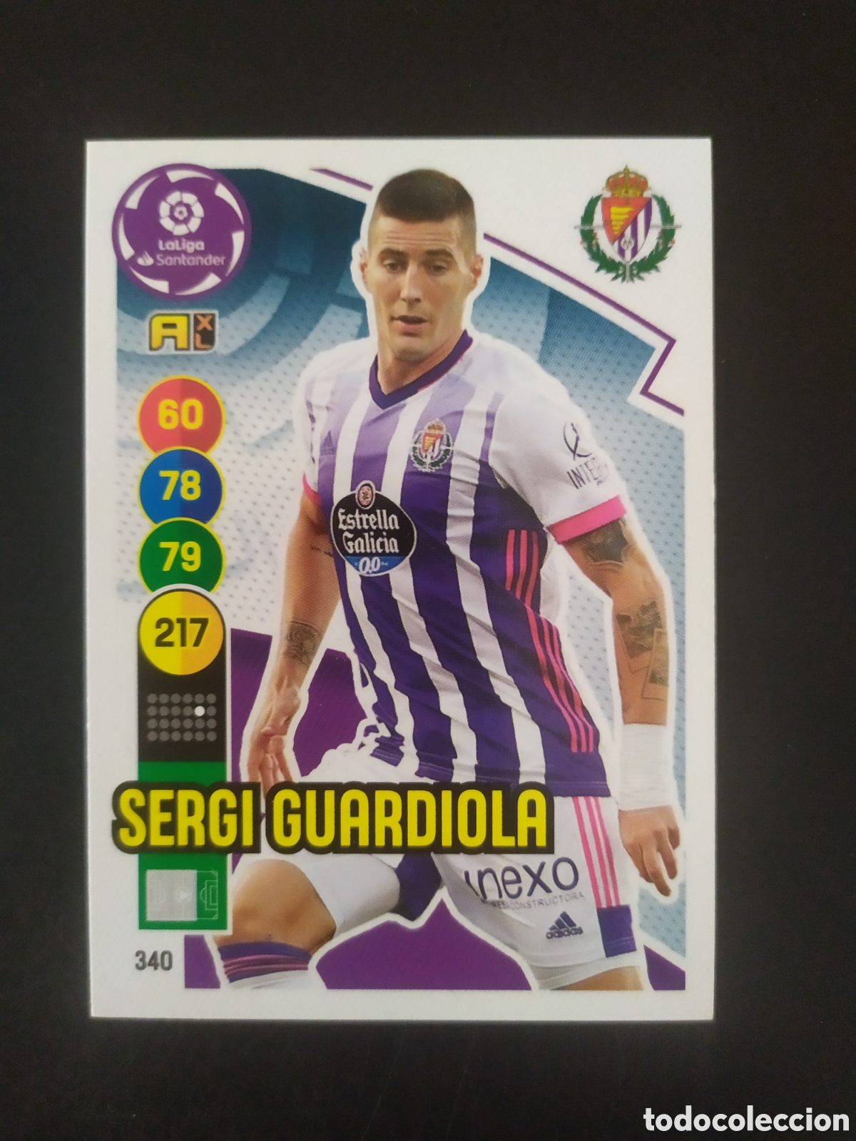 Cromos de f&uacute;tbol: Adrenalyn 2020 2021 20 21 panini Sergi Guardiola n&deg; 340 Valladolid