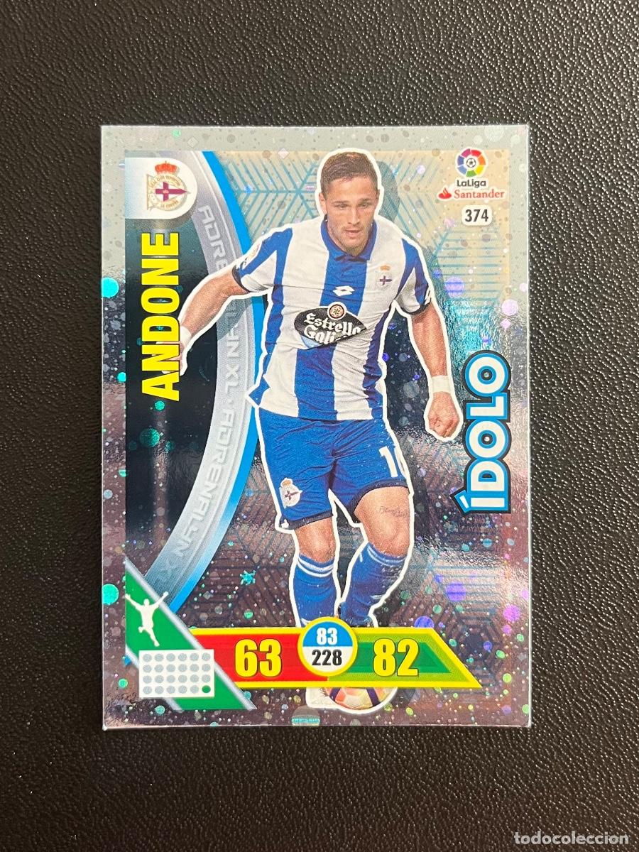 Cromos de f&uacute;tbol: 374 ANDONE DEPORTIVO A CORU&Ntilde;A DEPOR &Iacute;DOLO ADRENALYN 2016 2017 CROMO PANINI LA LIGA SANTANDER 16 17