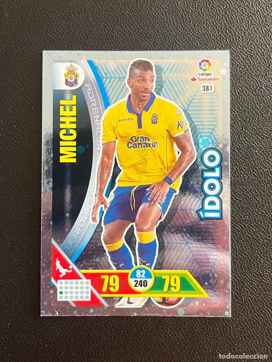 Cromos de f&uacute;tbol: 381 MICHEL UD LAS PALMAS &Iacute;DOLO ADRENALYN 2016 2017 CROMO PANINI LA LIGA SANTANDER 16 17