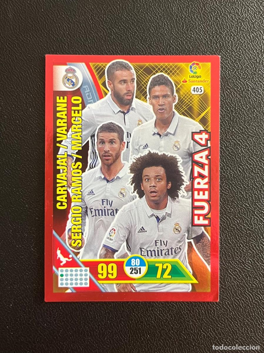 Fu&szlig;ball-Sticker: 405 REAL MADRID FUERZA 4 CUATRO ADRENALYN 2016 2017 CROMO PANINI LA LIGA SANTANDER 16 17