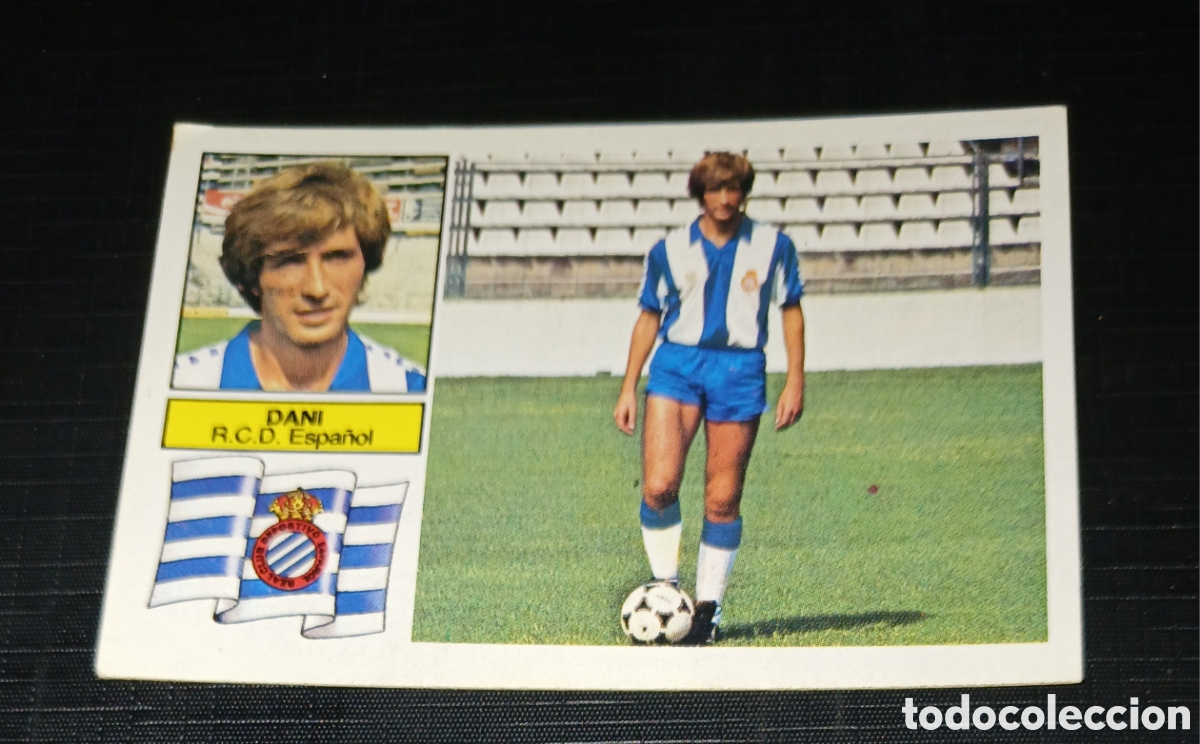 Fu&szlig;ball-Sticker: Cromo Alta N.&ordm; 15 &Uacute;ltimos Fichajes Dani R. C. D. Espa&ntilde;ol Liga 82 83 1982 1983 Ed. Este Sin pegar