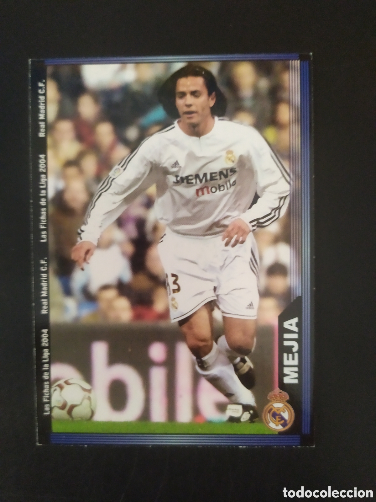 Cromos de f&uacute;tbol: Mundicromo fichas Liga 2003 2004 03 04 Mejia n&deg; 715 Real Madrid