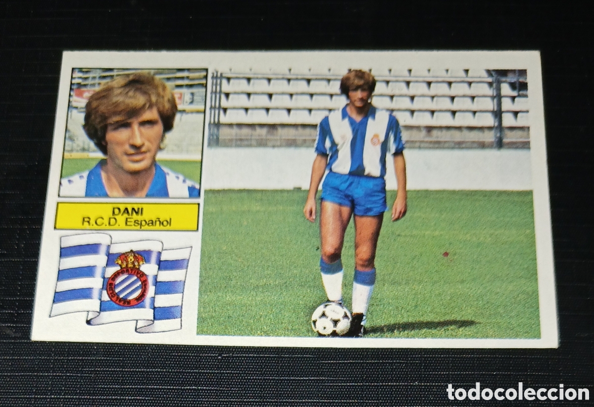 Cromos de f&uacute;tbol: Cromo Alta N.&ordm; 15 &Uacute;ltimos Fichajes Dani R. C. D. Espa&ntilde;ol Liga 82 83 1982 1983 Ed. Este Sin pegar