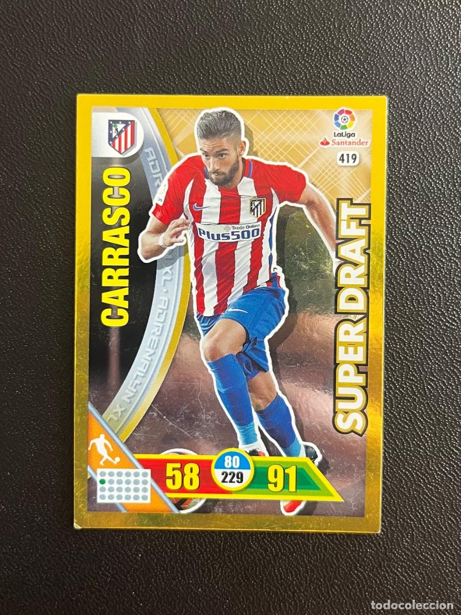 Cromos de f&uacute;tbol: 419 YANNICK CARRASCO ATL&Eacute;TICO DE MADRID SUPER DRAFT ADRENALYN 2016 2017 CROMO PANINI LA LIGA 16 17