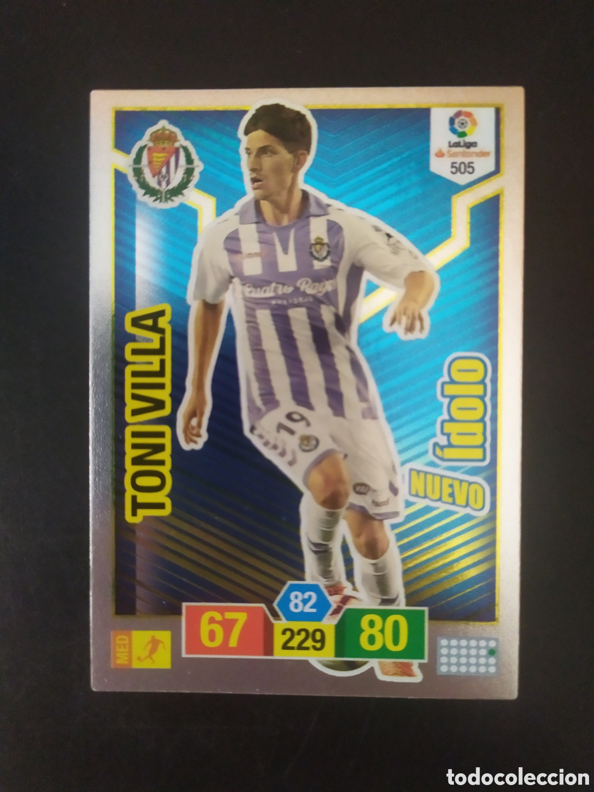 Cromos de f&uacute;tbol: Adrenalyn 2018 2019 18 19 panini Toni Villa nuevo idolo n&deg; 505 Valladolid