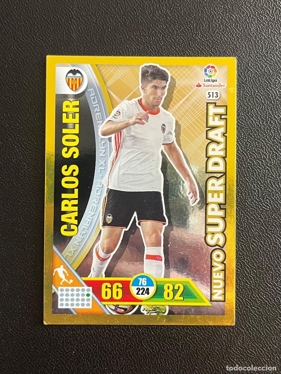 Cromos de f&uacute;tbol: 513 CARLOS SOLER VALENCIA CF NUEVO SUPER DRAFT ADRENALYN 2016 2017 CROMO PANINI LA LIGA 16 17
