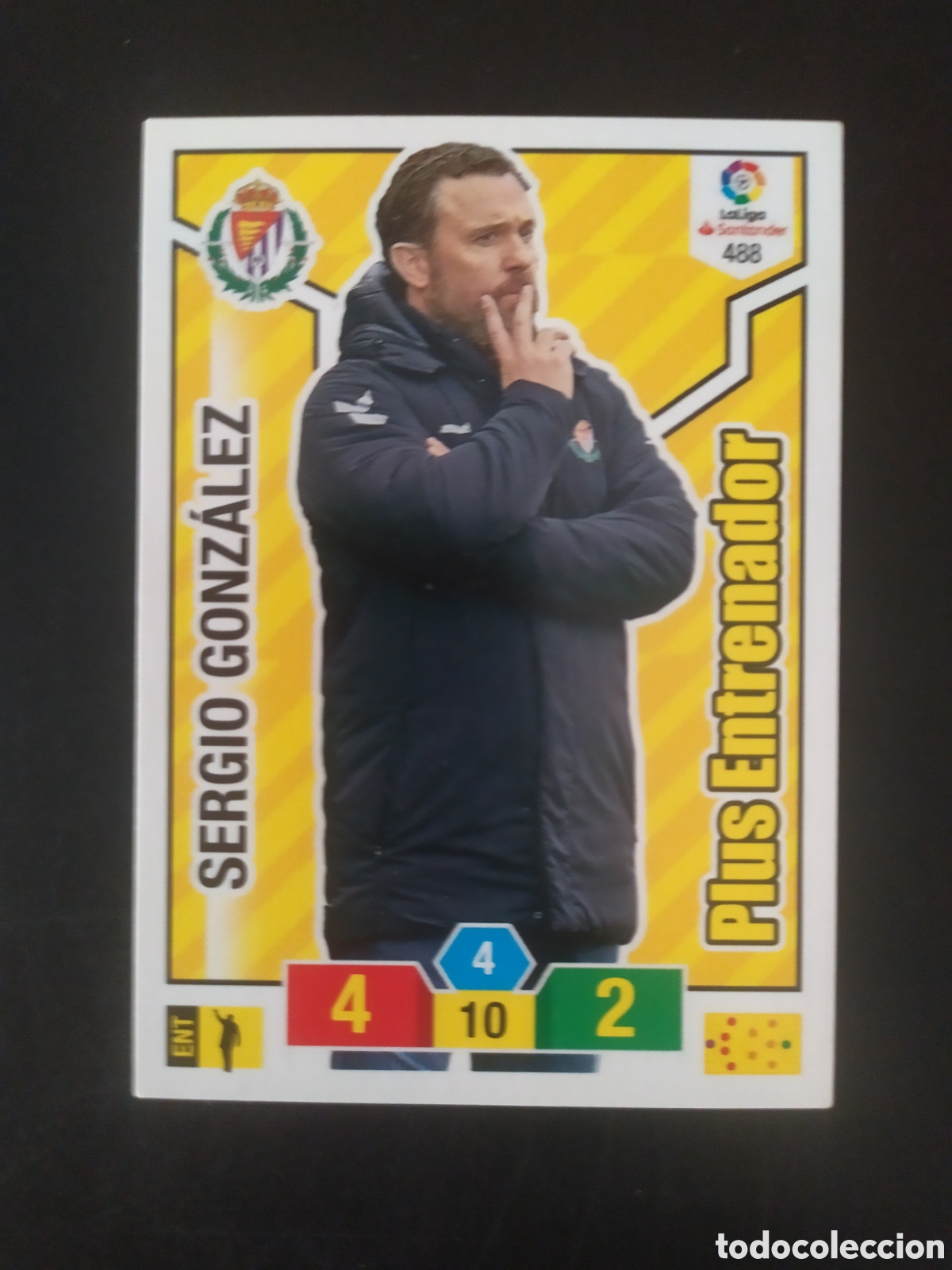 Cromos de f&uacute;tbol: Adrenalyn 2018 2019 18 19 panini Sergio Gonz&aacute;lez plus entrenador n&deg; 488 Valladolid