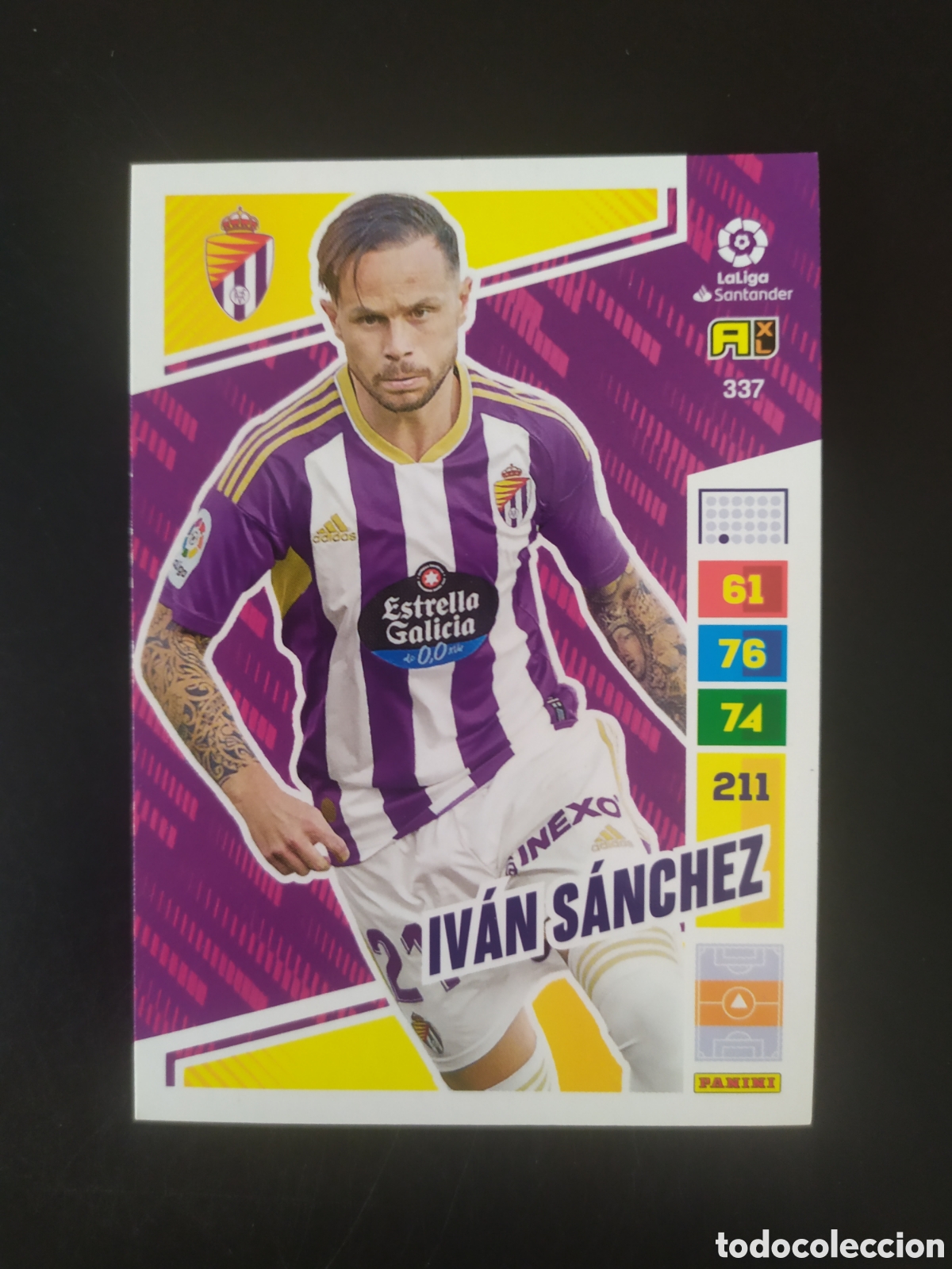 Fu&szlig;ball-Sticker: Adrenalyn 2022 2023 22 23 panini Iv&aacute;n S&aacute;nchez n&deg; 337 Valladolid