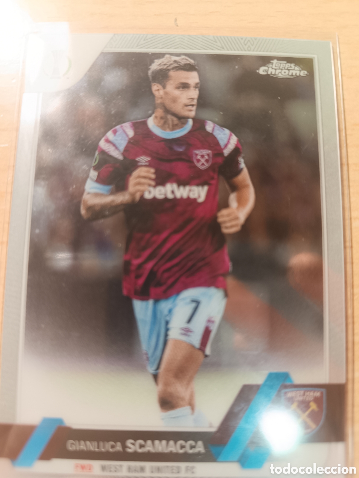 Cromos de f&uacute;tbol: 94 GIANLUCA SCAMACCA WEST HAM TOPPS CHROME 2022 2023 22 23