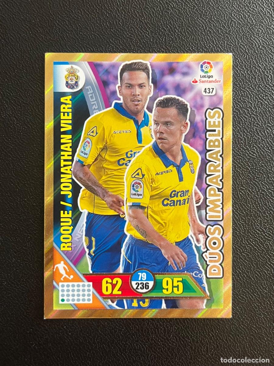Cromos de f&uacute;tbol: 437 VIERA ROQUE UD LAS PALMAS D&Uacute;OS IMPARABLES ADRENALYN 2016 2017 CROMO PANINI LA LIGA 16 17