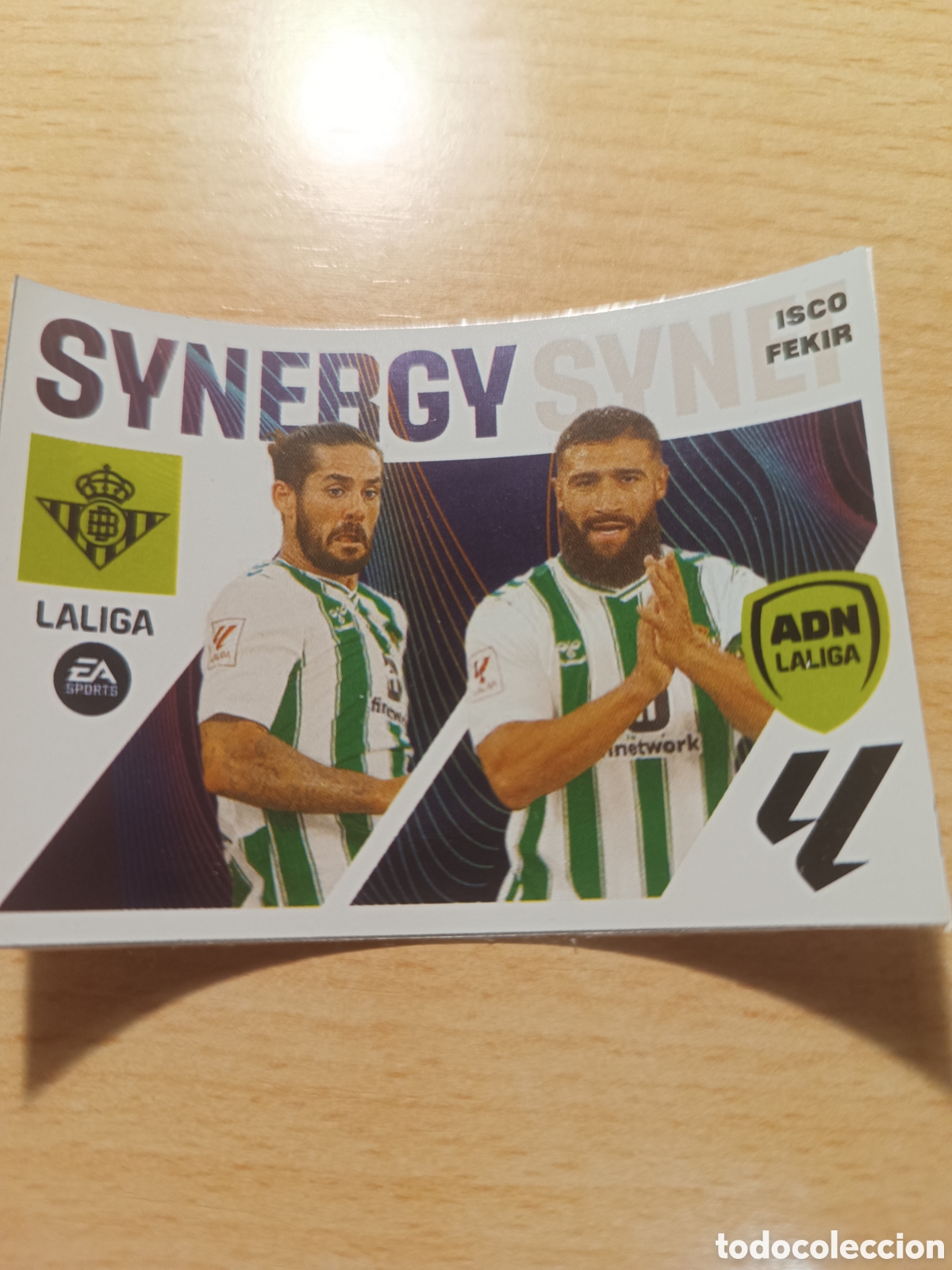 Cromos de f&uacute;tbol: 9 BIS ISCO FEKIR BETIS SYNERGY REVISTA JUG&Oacute;N 202 EDICI&Oacute;N LIMITADA LIGA ESTE 2023 2024 PANINI