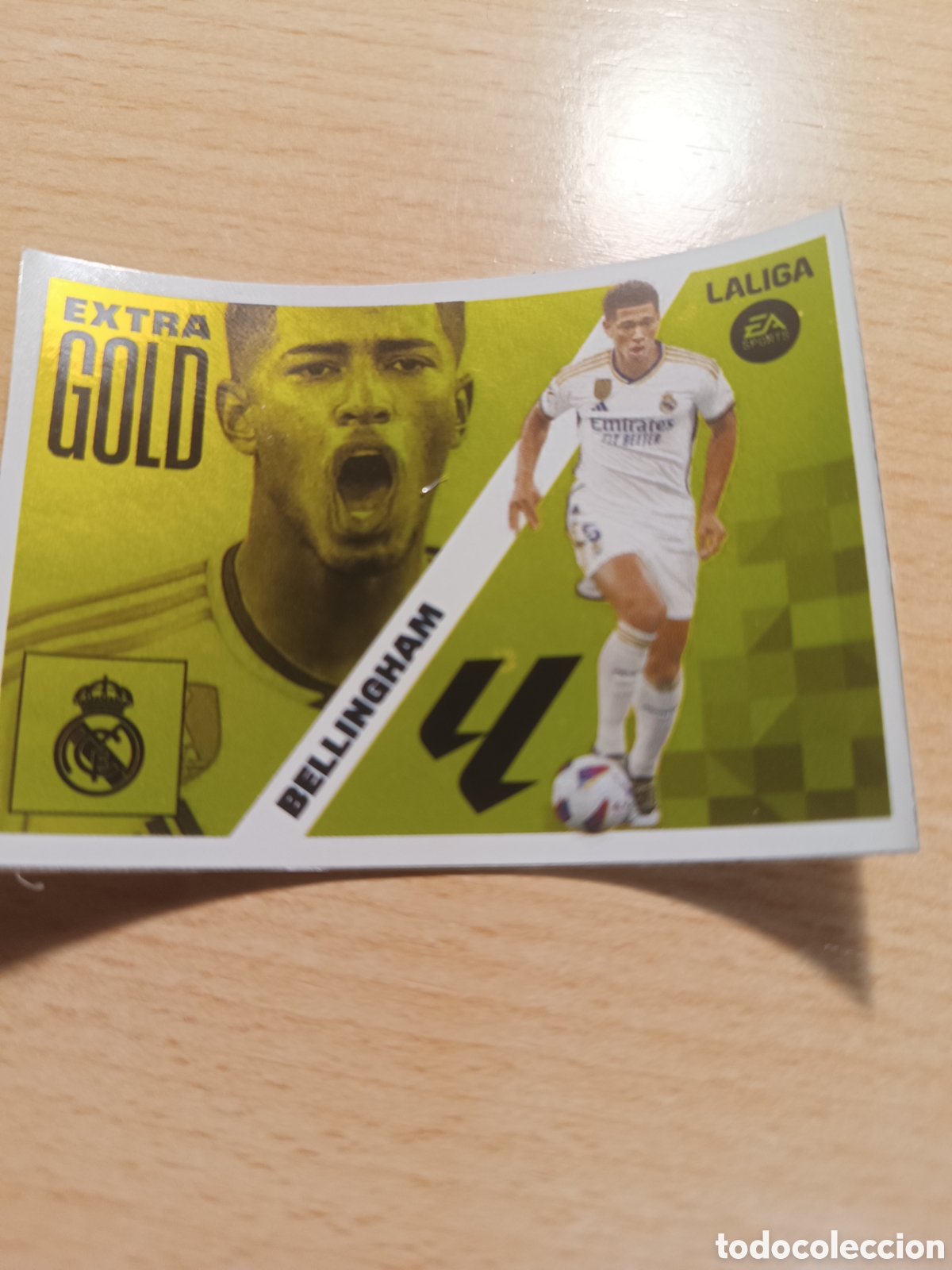 Cromos de f&uacute;tbol: JUDE BELLINGHAM EXTRA GOLD REAL MADRID REVISTA JUG&Oacute;N 202 EDICI&Oacute;N LIMITADA LIGA ESTE 2023 2024 23 24