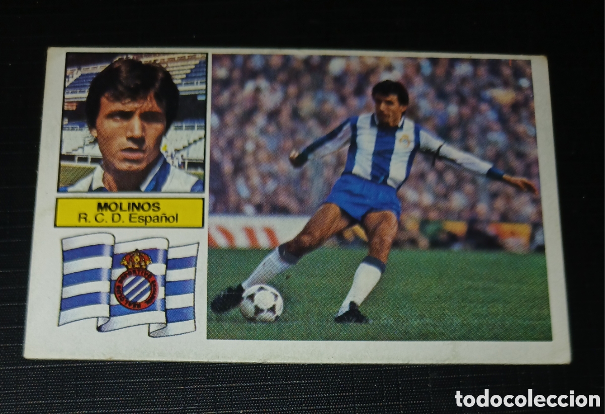 Cromos de f&uacute;tbol: Cromo Molinos R. C. D. Espa&ntilde;ol Liga 82 83 1982 1983 Ed. Este Sin pegar nunca usado