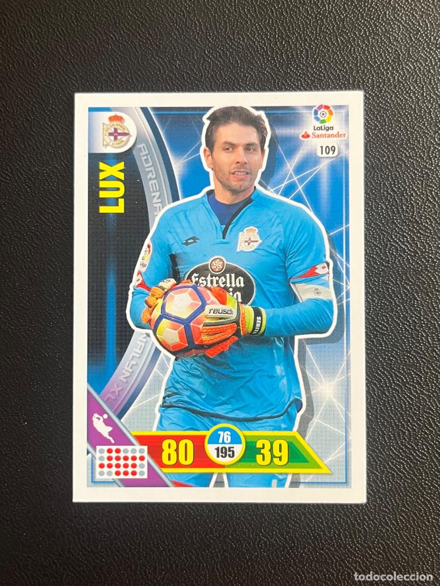 Cromos de f&uacute;tbol: 109 GERM&Aacute;N LUX DEPORTIVO A CORU&Ntilde;A DEPOR ADRENALYN 2016 2017 CROMO PANINI LA LIGA SANTANDER 16 17