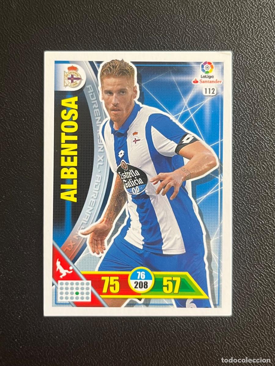 Cromos de f&uacute;tbol: 112 ALBENTOSA DEPORTIVO A CORU&Ntilde;A DEPOR ADRENALYN 2016 2017 CROMO PANINI LA LIGA SANTANDER 16 17