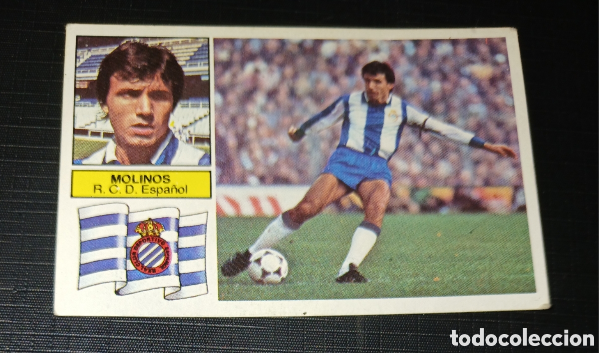 Cromos de f&uacute;tbol: Cromo Molinos R. C. D. Espa&ntilde;ol Liga 82 83 1982 1983 Ed. Este Sin pegar nunca usado