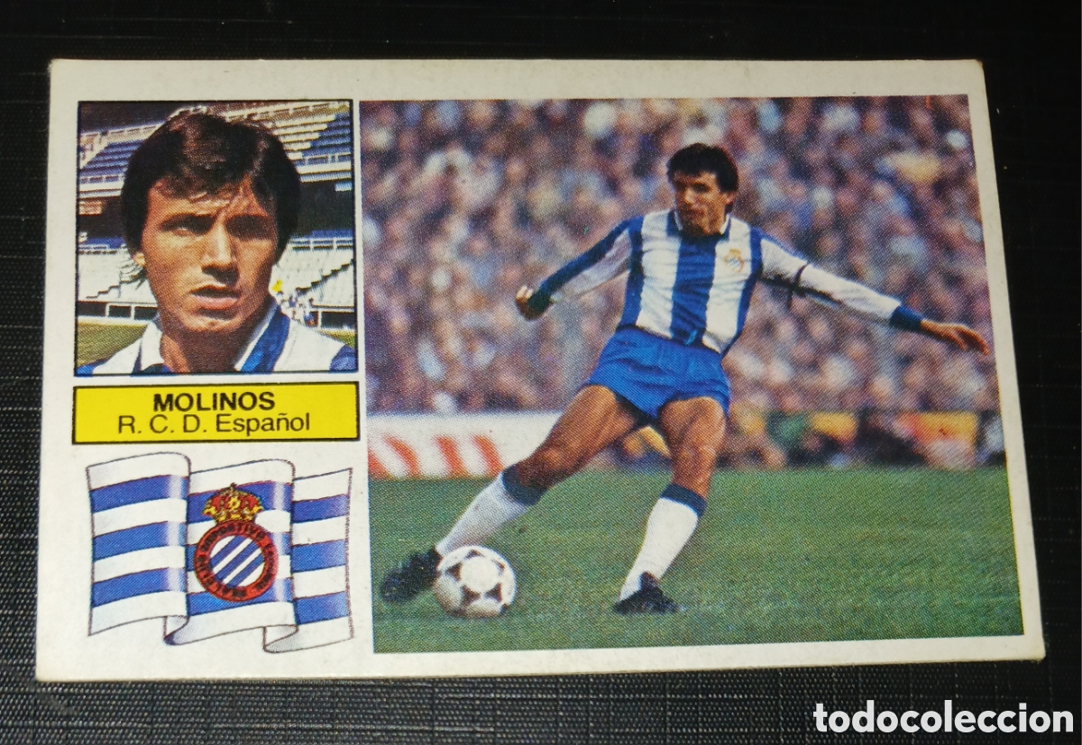 Cromos de f&uacute;tbol: Cromo Molinos R. C. D. Espa&ntilde;ol Liga 82 83 1982 1983 Ed. Este Sin pegar nunca usado