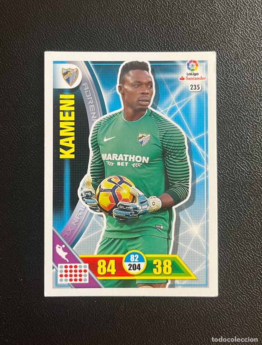 Cromos de f&uacute;tbol: 235 KAMENI M&Aacute;LAGA CF ADRENALYN 2016 2017 CROMO PANINI LA LIGA SANTANDER 16 17