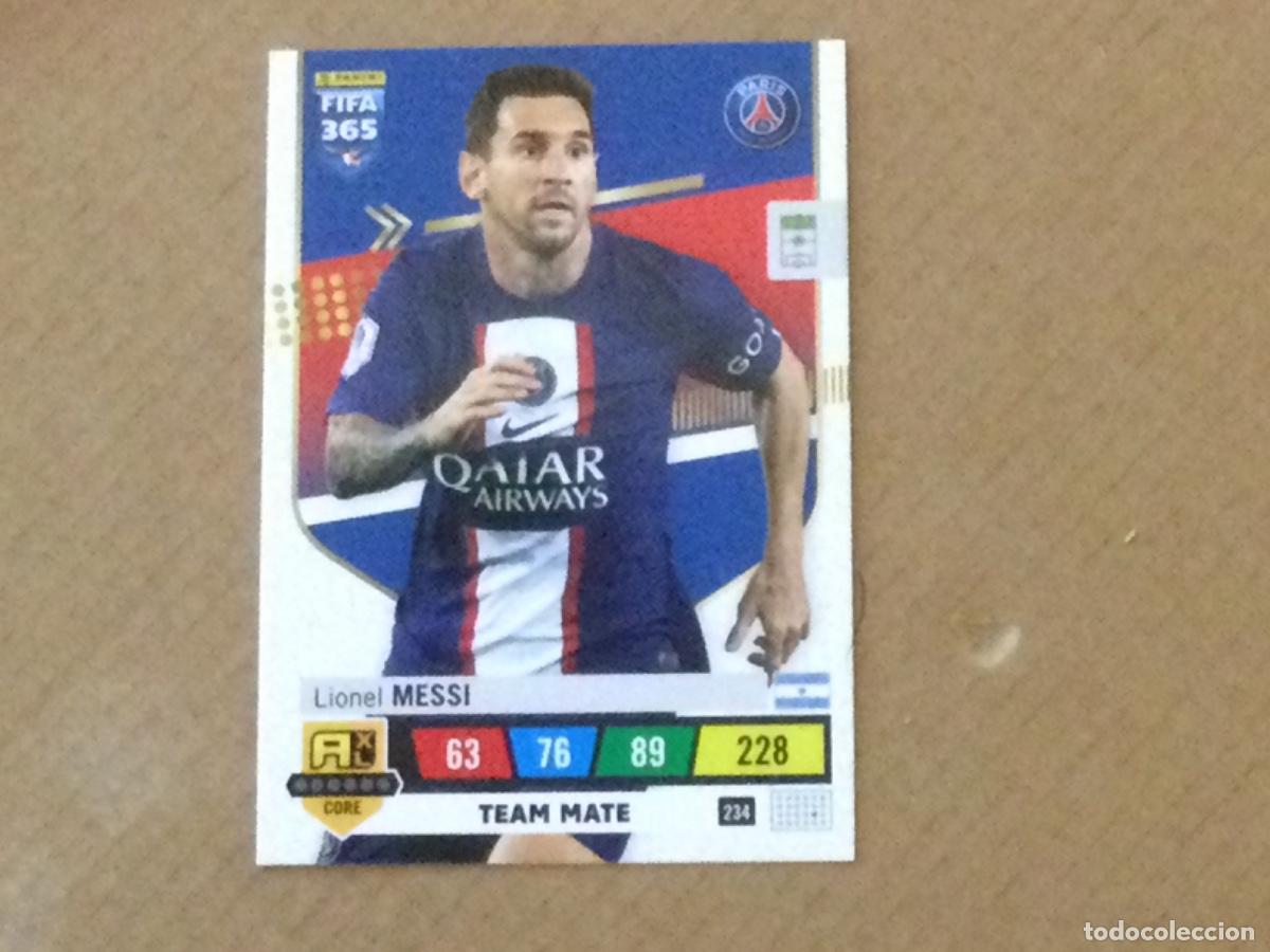Figurine di Calcio: Cromo adrenalyn Fifa 365 Messi team mate