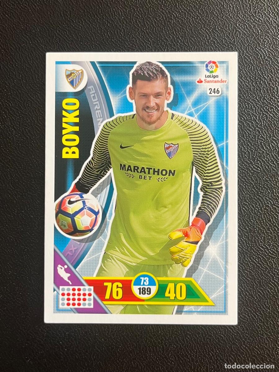 Cromos de f&uacute;tbol: 246 BOYKO M&Aacute;LAGA CF ADRENALYN 2016 2017 CROMO PANINI LA LIGA SANTANDER 16 17