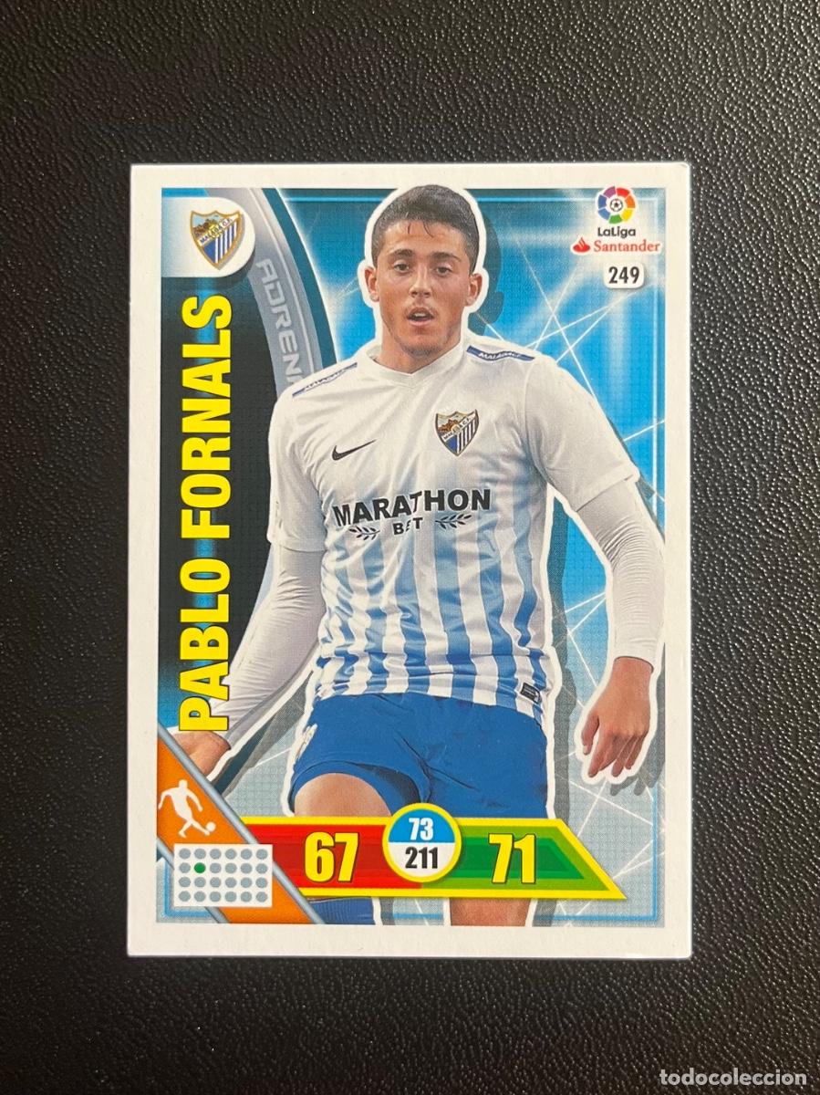 Cromos de f&uacute;tbol: 249 PABLO FORNALS M&Aacute;LAGA CF ADRENALYN 2016 2017 CROMO PANINI LA LIGA SANTANDER 16 17