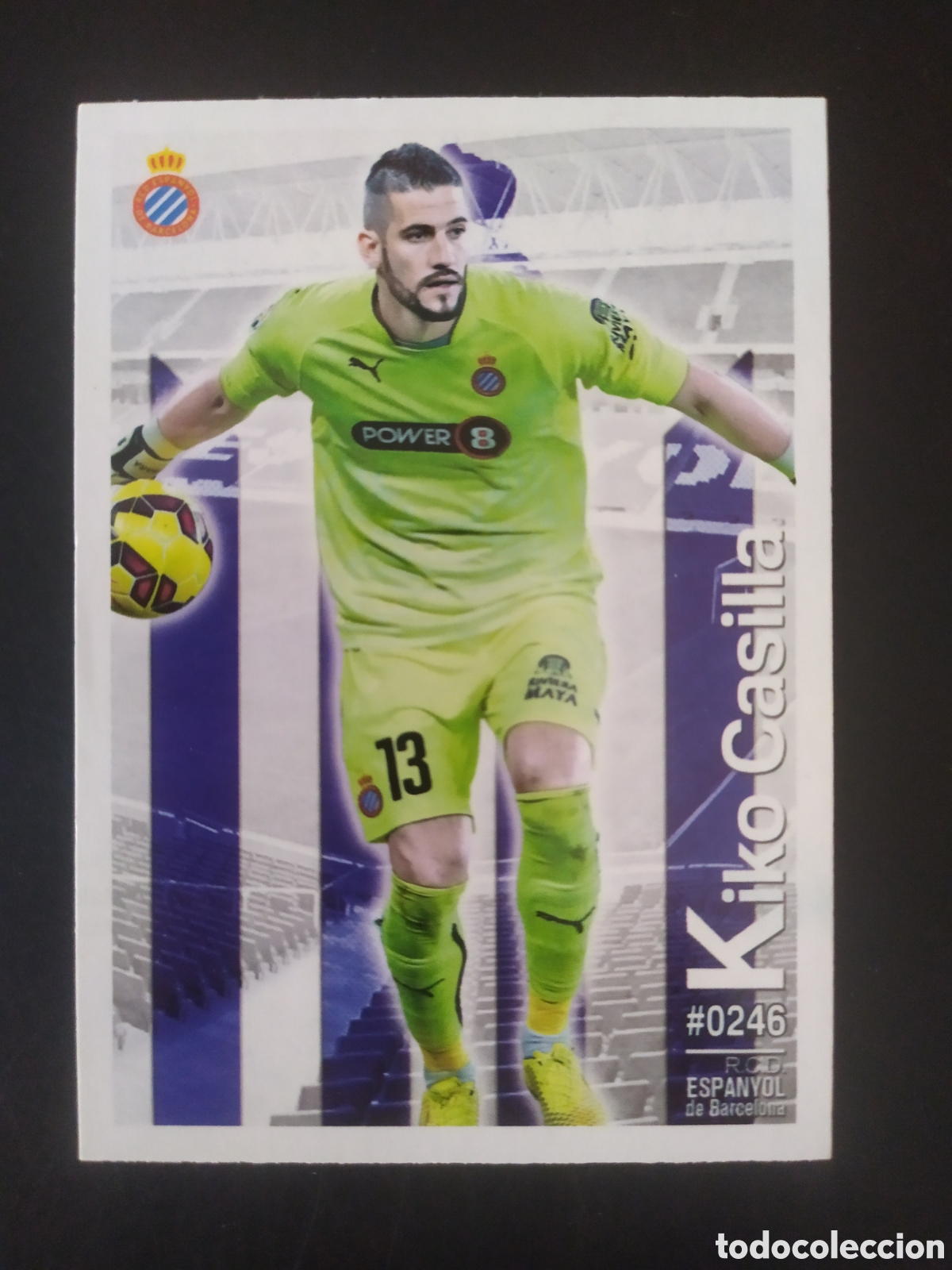Cromos de f&uacute;tbol: Mundicromo fichas Liga 2015 2016 15 16 Kiko Casilla n&deg; 246 Espanyol