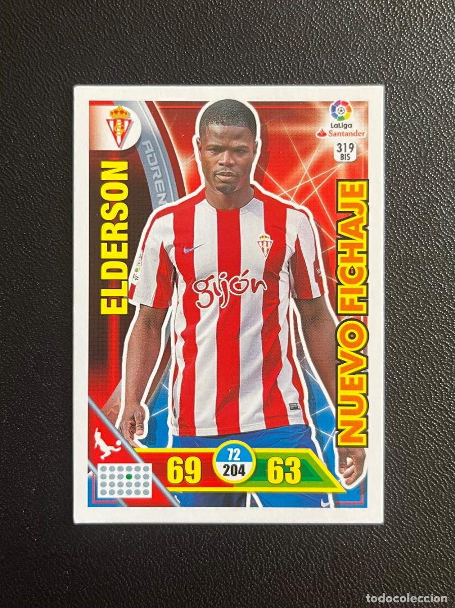 Cromos de f&uacute;tbol: 319 BIS ELDERSON REAL SPORTING DE GIJ&Oacute;N ADRENALYN 2016 2017 CROMO PANINI LA LIGA SANTANDER 16 17