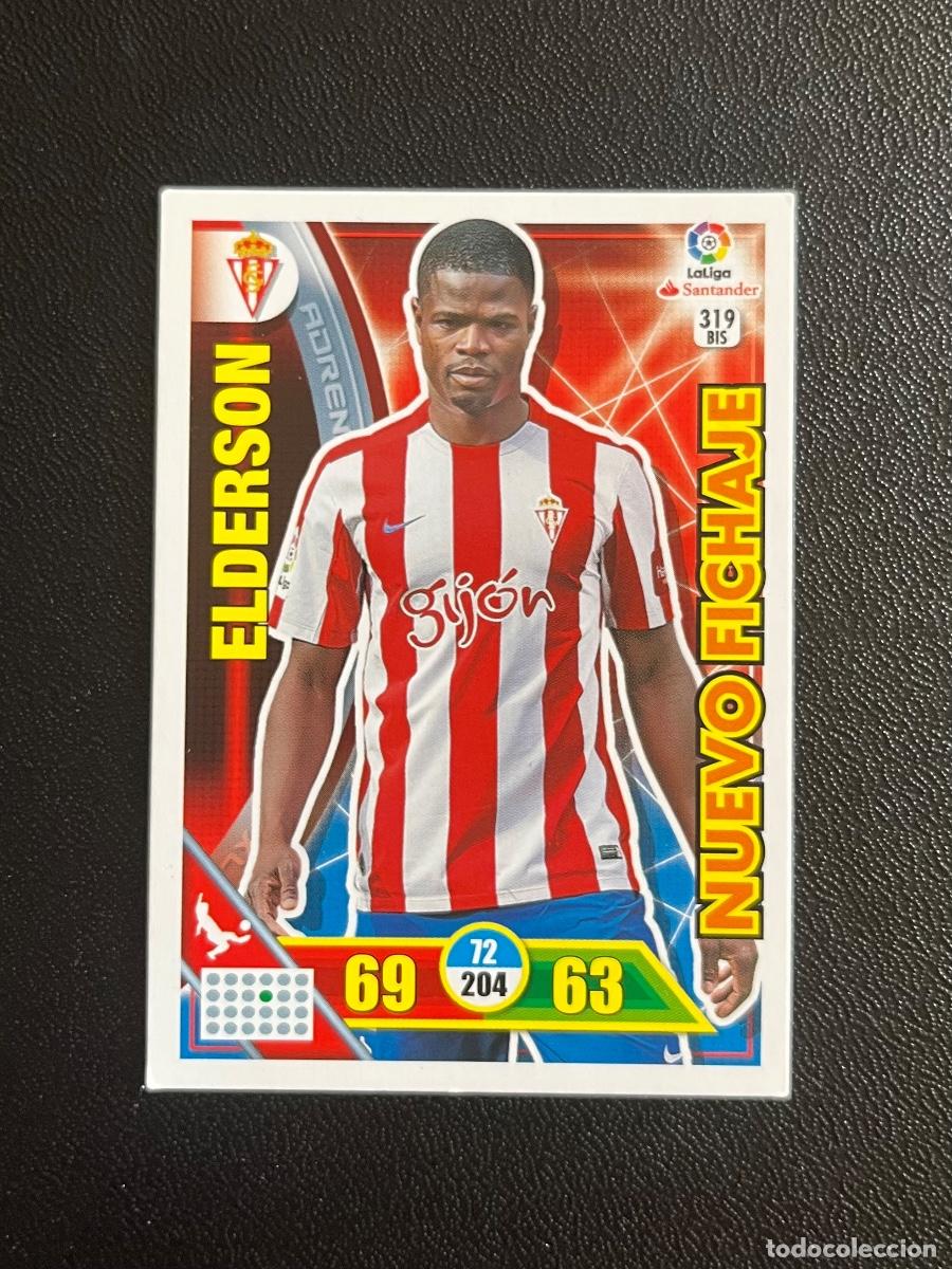 Cromos de f&uacute;tbol: 319 BIS ELDERSON REAL SPORTING DE GIJ&Oacute;N ADRENALYN 2016 2017 CROMO PANINI LA LIGA SANTANDER 16 17