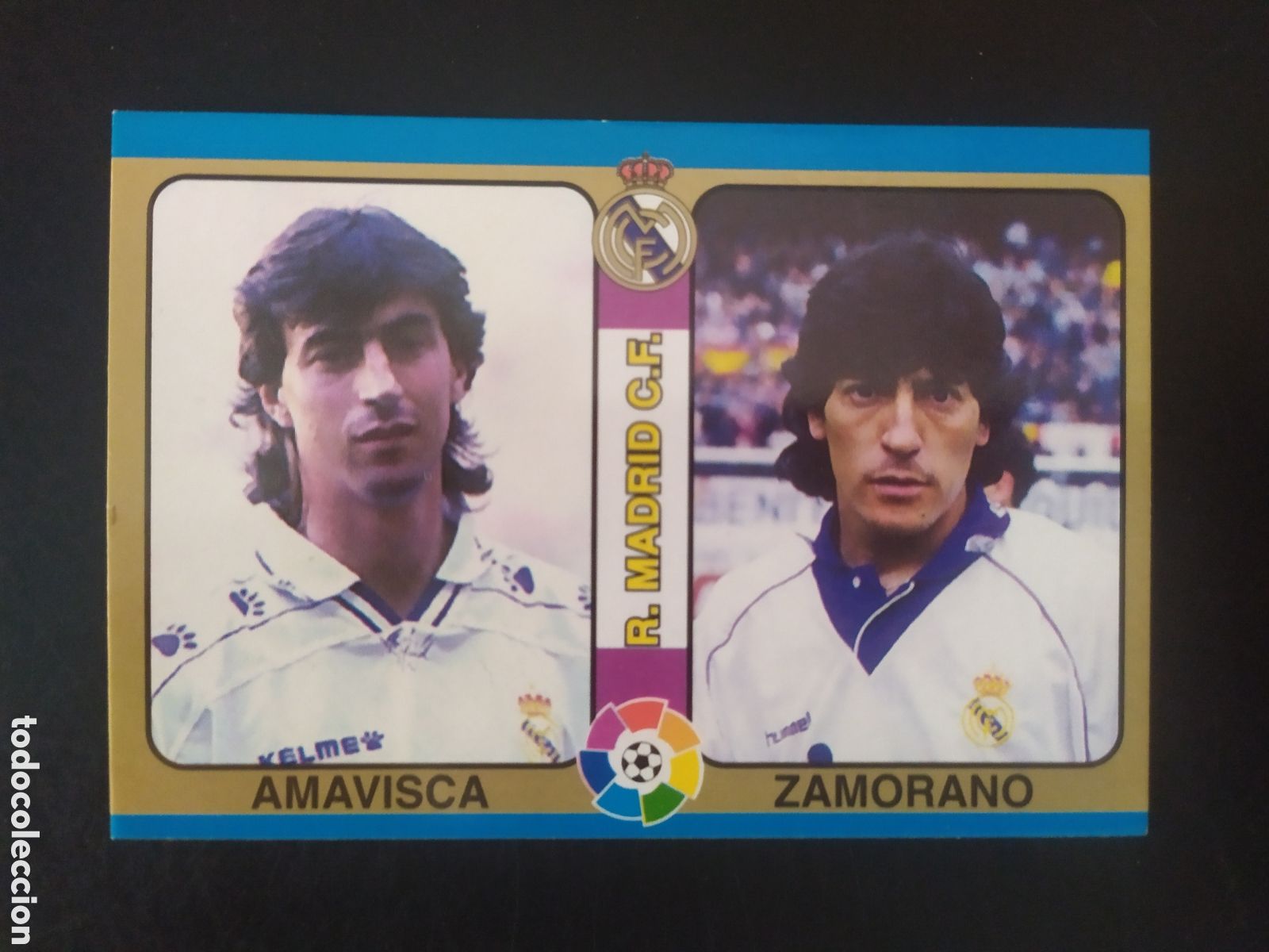 Cromos de f&uacute;tbol: Mundicromo futbol total 1994 1995 94 95 Amavisca Zamorano n&deg; 36 Real Madrid