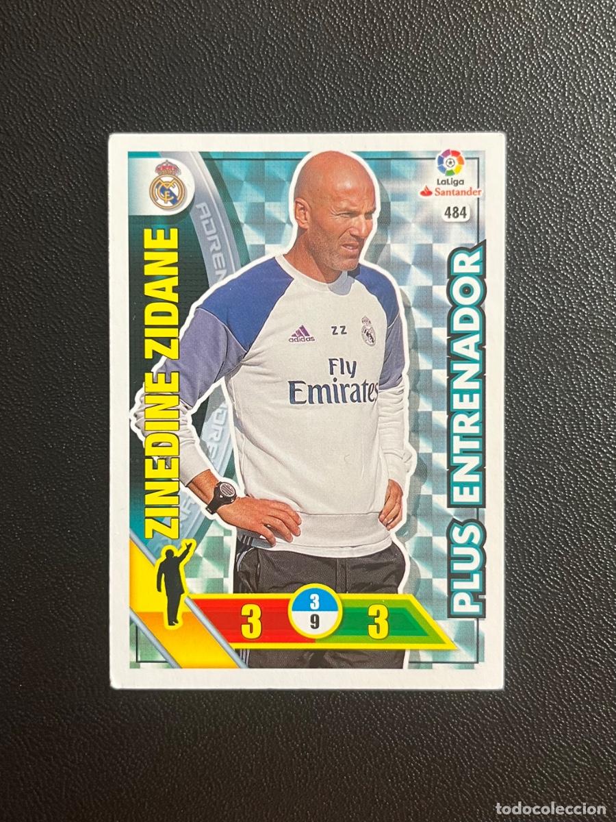 Cromos de f&uacute;tbol: 484 ZINEDINE ZIDANE REAL MADRID PLUS ENTRENADOR ADRENALYN 2016 2017 CROMO PANINI LA LIGA 16 17