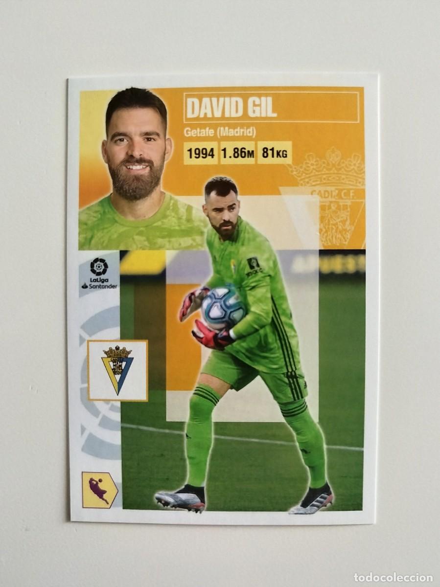 Cromos de f&uacute;tbol: David Gil 3 SIN PEGAR NUNCA PEGADO C&aacute;diz CF Liga Ediciones Este 20 21 / 2020 2021