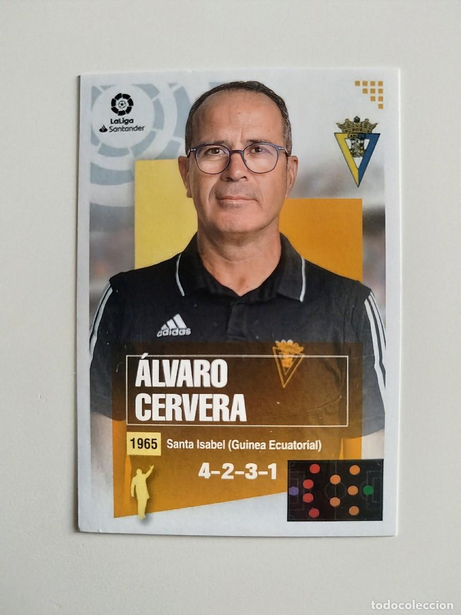 Cromos de f&uacute;tbol: &Aacute;lvaro Cervera Entrenador 1 SIN PEGAR NUNCA PEGADO C&aacute;diz CF Liga Ediciones Este 20 21 / 2020 2021