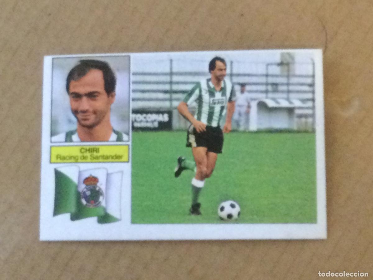 Cromos de f&uacute;tbol: Cromo este 82-83 Chiri Santander, camisa de rayas, sin pegar