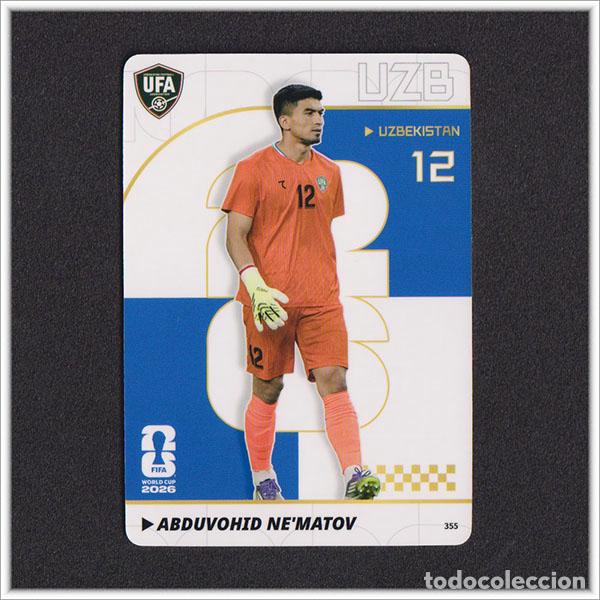 Cromos de f&uacute;tbol: FIFA WORLD CUP 2026 PANINI KAYOU ABDUVOHID NE'MATOV 355 UZB UZBEKISTAN MUNDIAL COLECCI&Oacute;N - ULTRA BOX