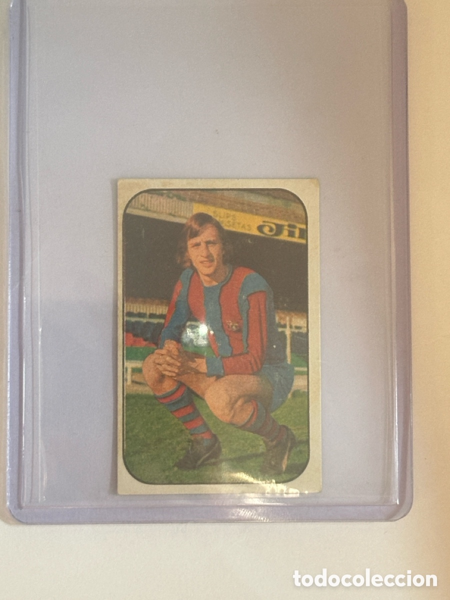 Fu&szlig;ball-Sticker: A-635 Johann Cruyff F.C BARCELONA LIGA ESTE 1976 1977 76 77 NUNCA PEGADO SIN PEGAR