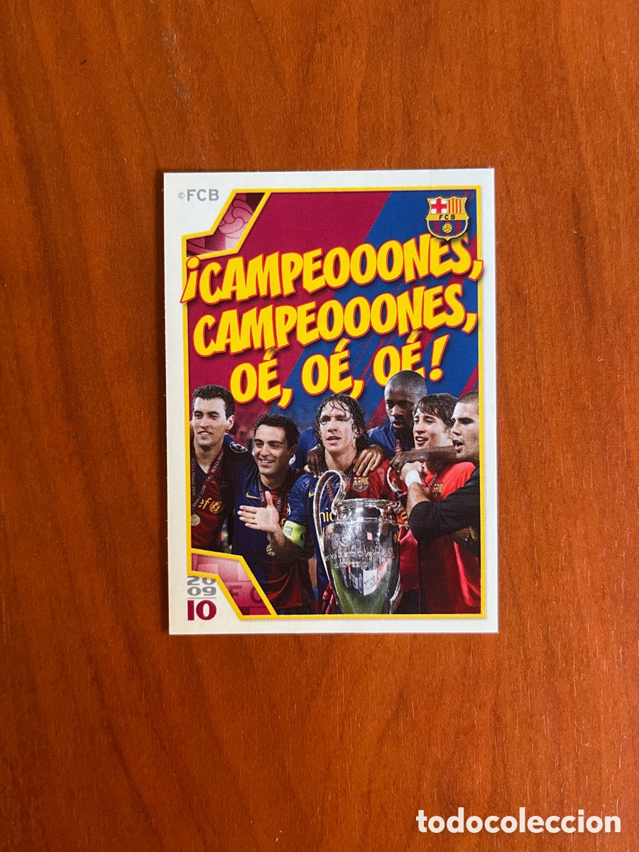 Cromos de f&uacute;tbol: N&ordm; 178 CAMPEONES O&Eacute; O&Eacute; CROMO F. C. BARCELONA 2009-2010 BAR&Ccedil;A DE LAS 6 COPAS LIGA F&Uacute;TBOL 09-10 PANINI