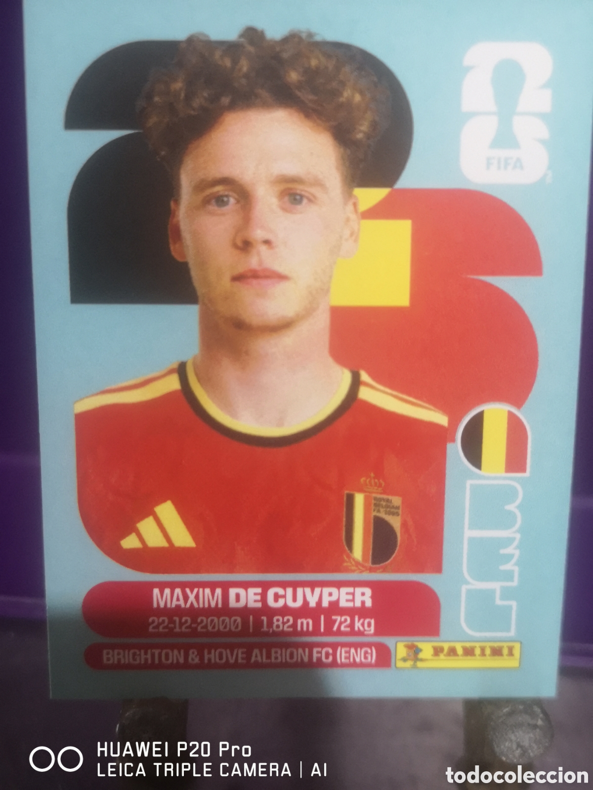 Cromos de f&uacute;tbol: FIFA WORLD CUP MUNDIAL 2026 MAXIM DE CUYPER - BEL 7