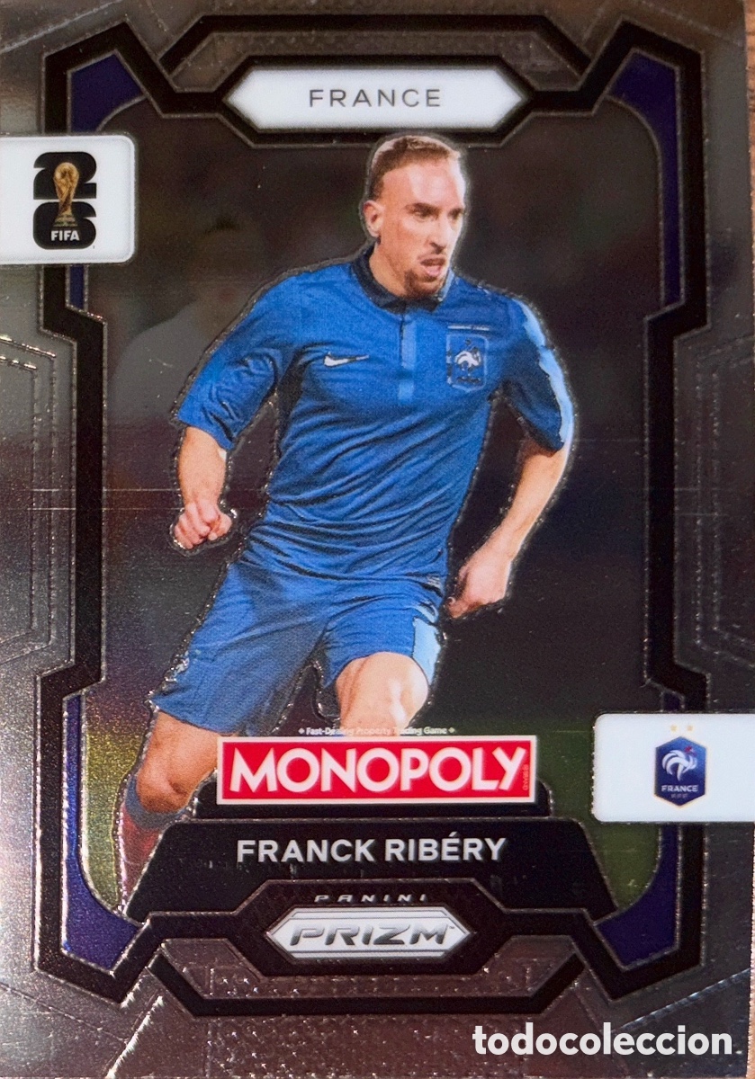 Cromos de f&uacute;tbol: 8 RIBERY (FRANCIA) MONOPOLY PRIZM MUNDIAL 2026 (PANINI)