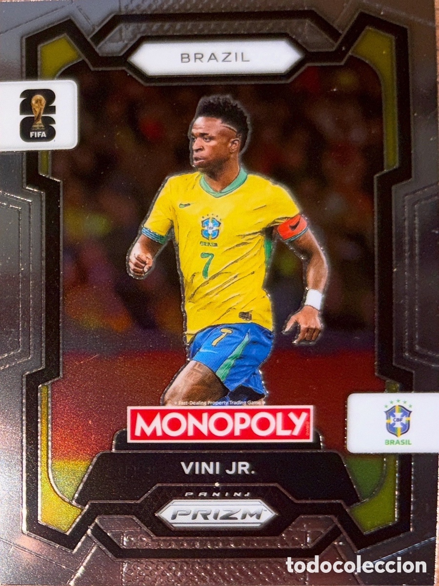 Cromos de f&uacute;tbol: 14.- VINI JR (BRASIL) MONOPOLY PRIZM MUNDIAL 2026 (PANINI)