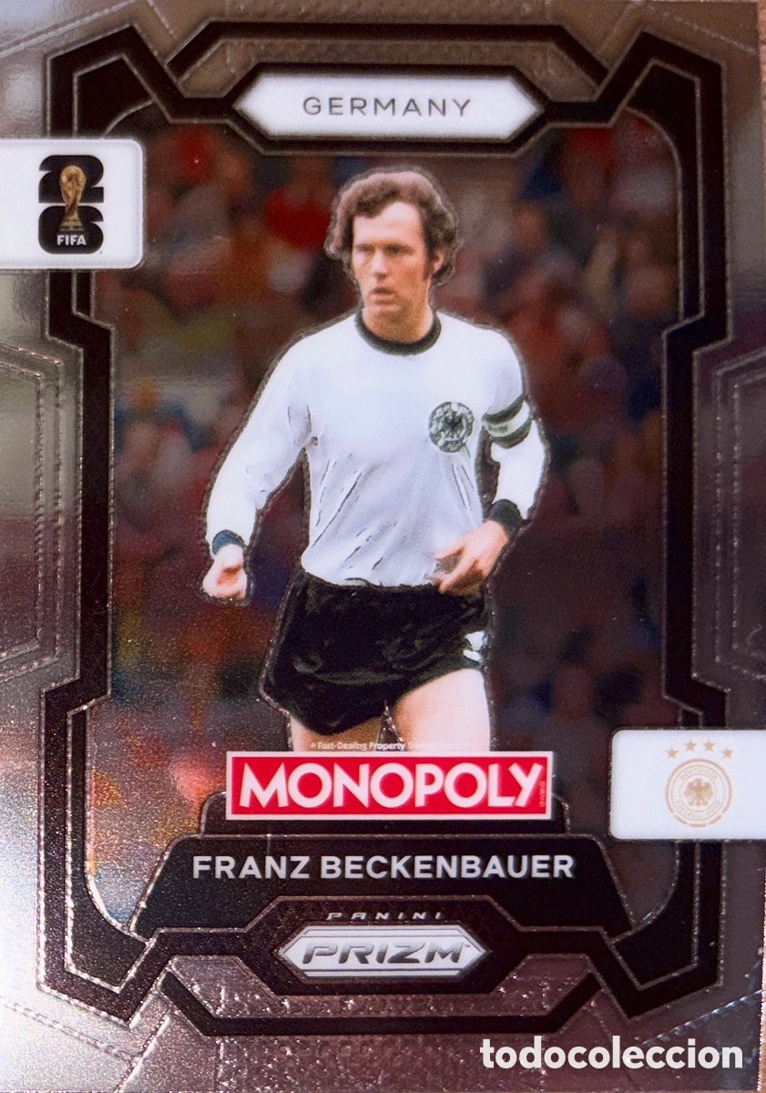 Cromos de f&uacute;tbol: 60.- FRANZ BECKENBAUER (ALEMANIA) MONOPOLY PRIZM MUNDIAL 2026 (PANINI)