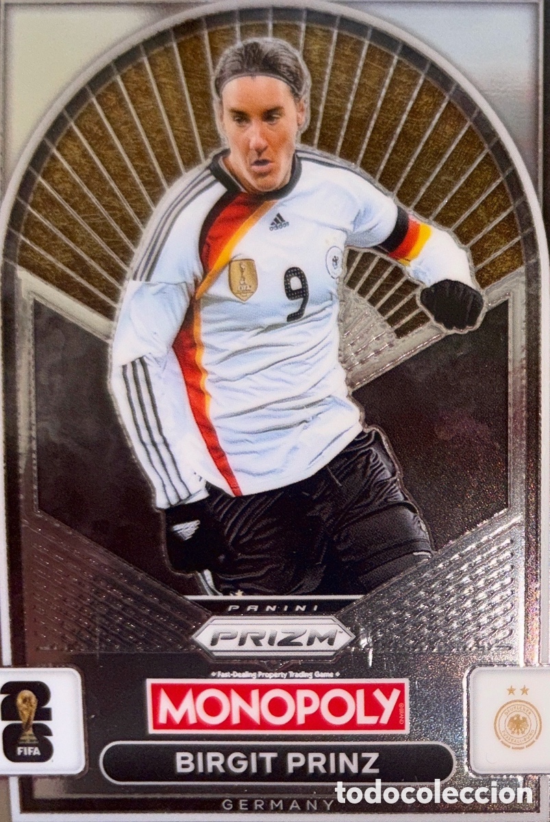 Cromos de f&uacute;tbol: 88- BIRGIT PRINZ (ALEMANIA) MONOPOLY PRIZM MUNDIAL 2026 (PANINI)