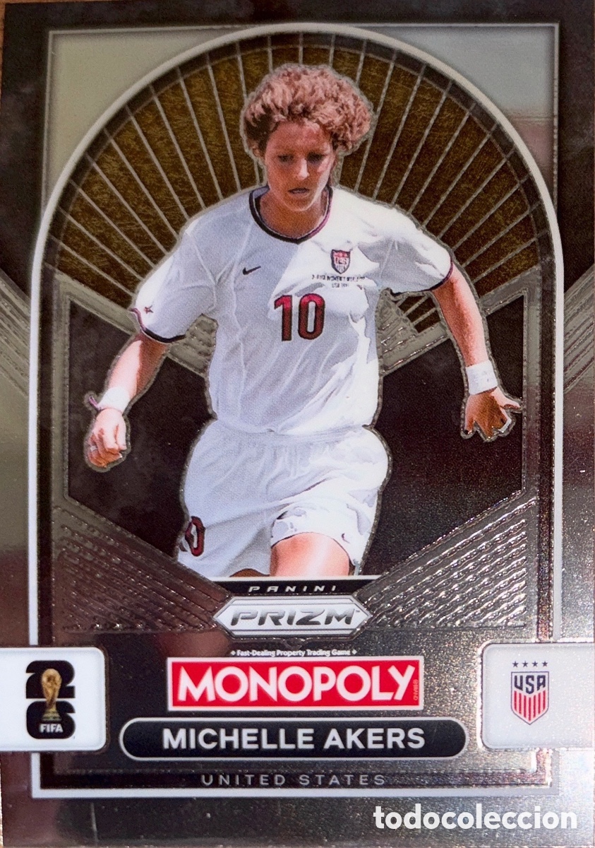 Cromos de f&uacute;tbol: 90- MICHELLE AKERS (ESTADOS UNIDOS) MONOPOLY PRIZM MUNDIAL 2026 (PANINI)