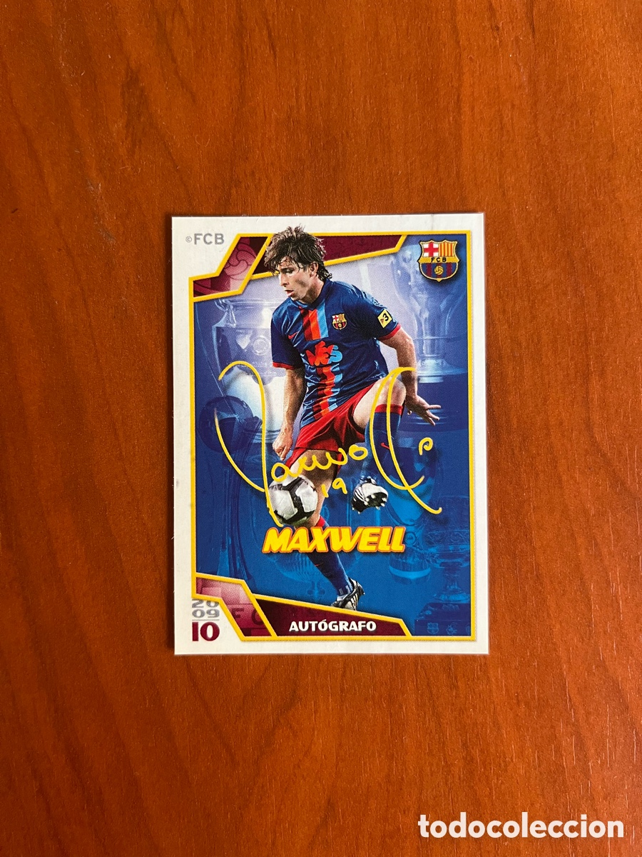 Cromos de f&uacute;tbol: 144 MAXWELL BARCELONA BAR&Ccedil;A OFICIAL 6 SEIS COPAS CROMO STICKER FUTBOL PANINI 2009-2010 09-10