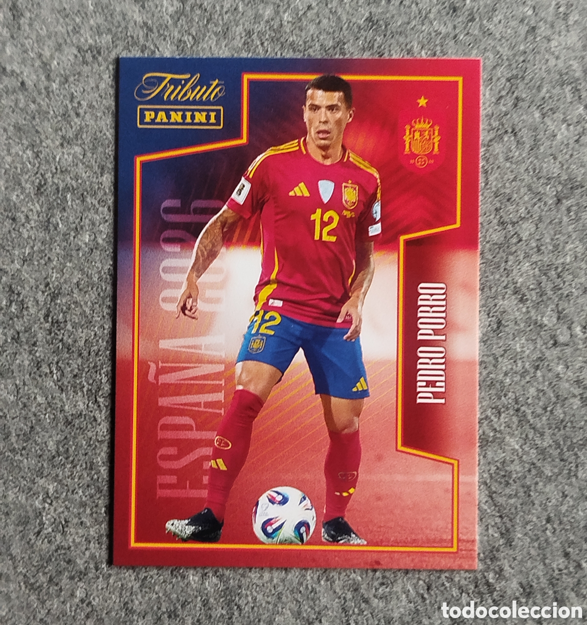 Cromos de f&uacute;tbol: PEDRO PORRO PANINI TRIBUTO SELECCION ESPA&Ntilde;OLA ESPA&Ntilde;A CROMO CARD MUNDIAL 2026